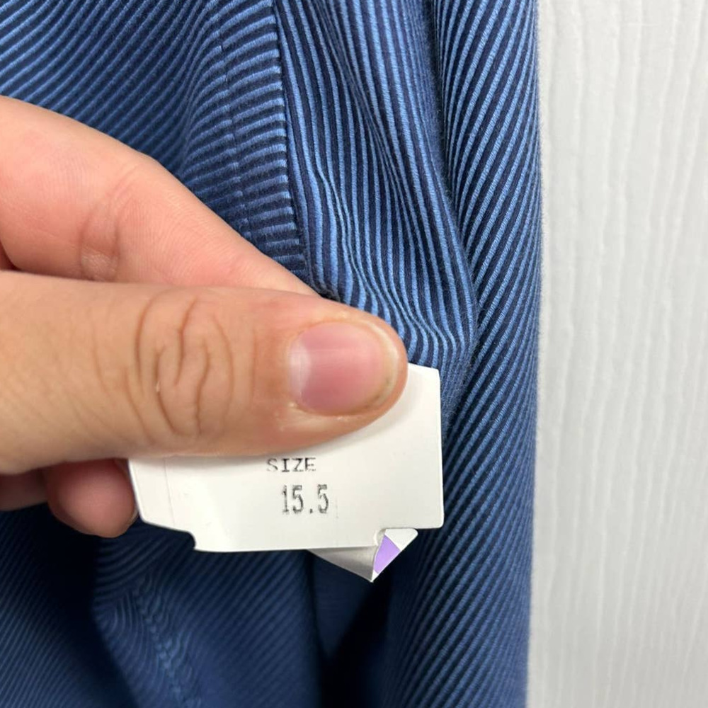 Blue Striped Dress Shirt - Picture 4 of 4